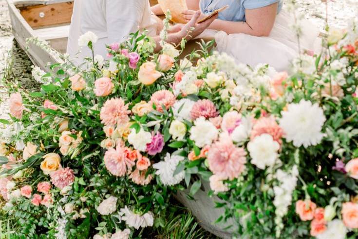 Custom floral boat