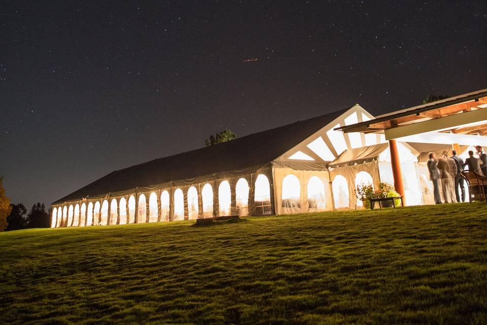 Reception at night