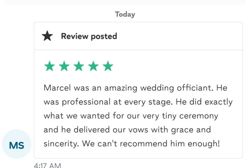 My latest review