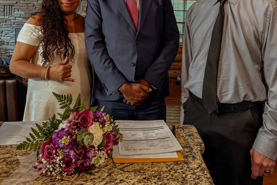 Photo with the happy couple!