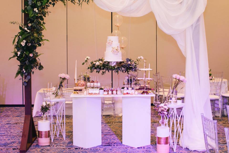 Floral Dessert Table