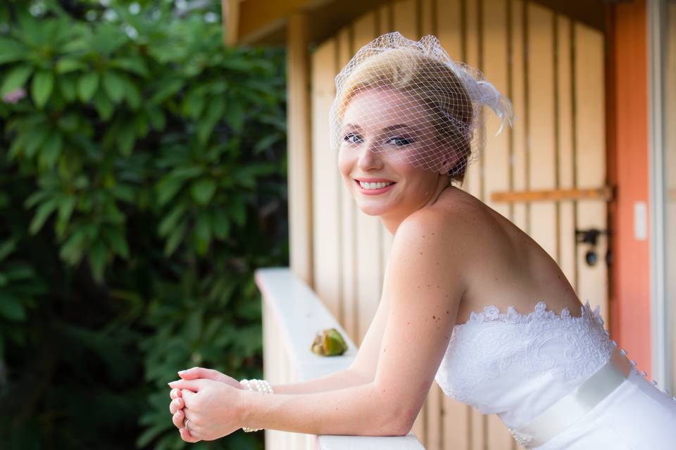 A glamorous bride