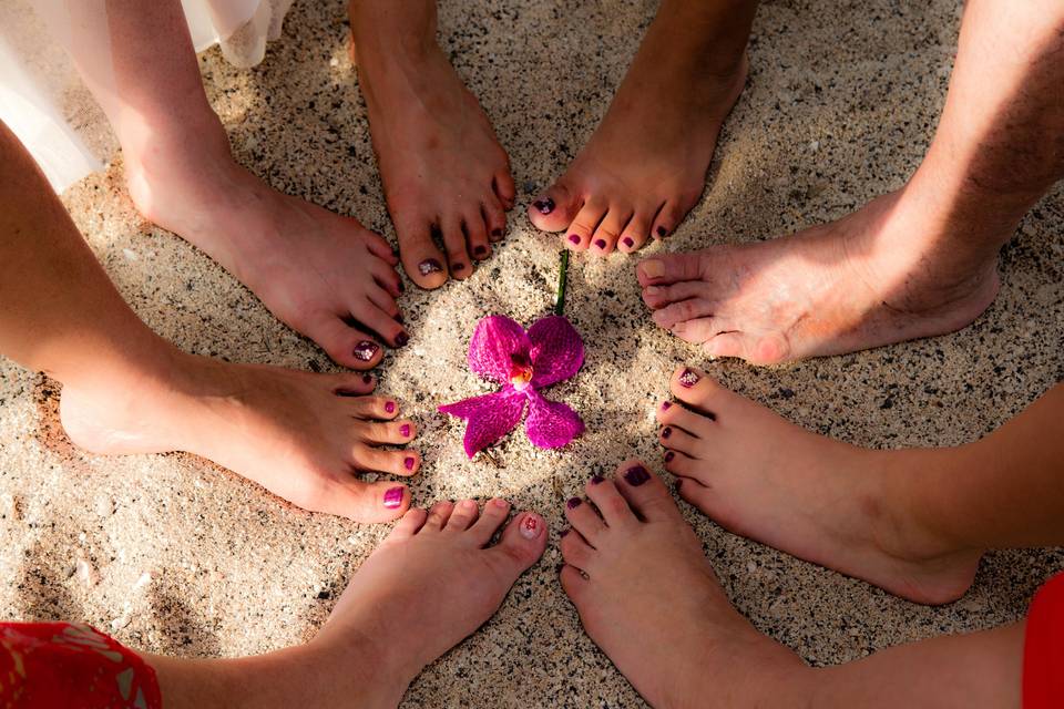 Hawaii wedding on beach