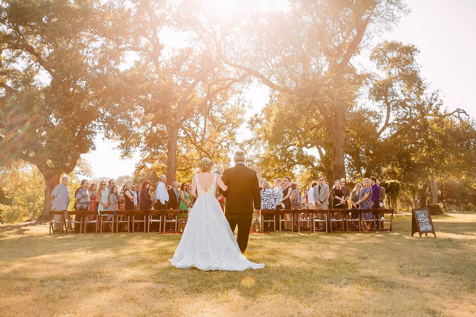 Creekside ceremony