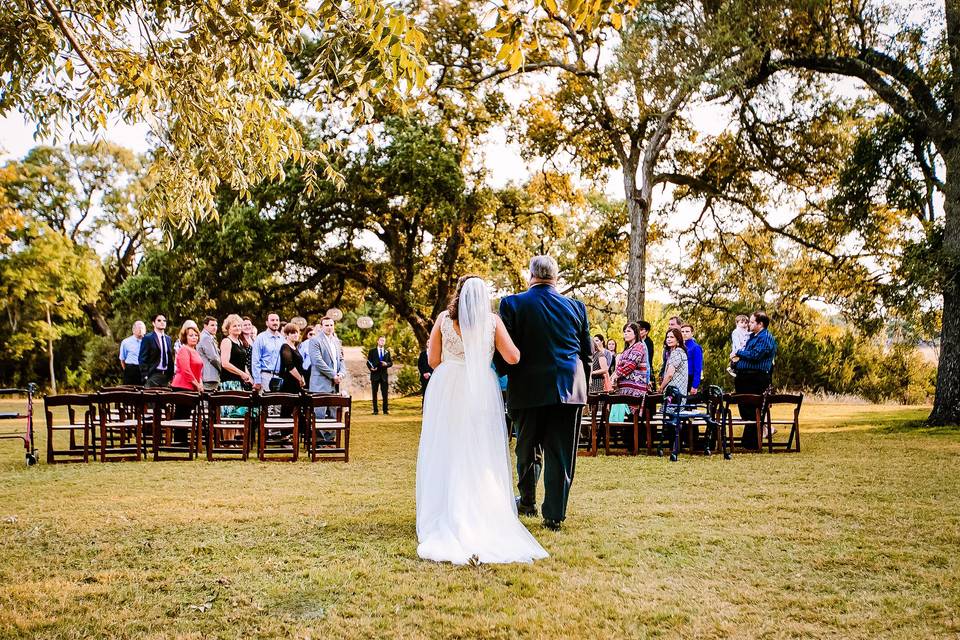 Creekside smaller wedding