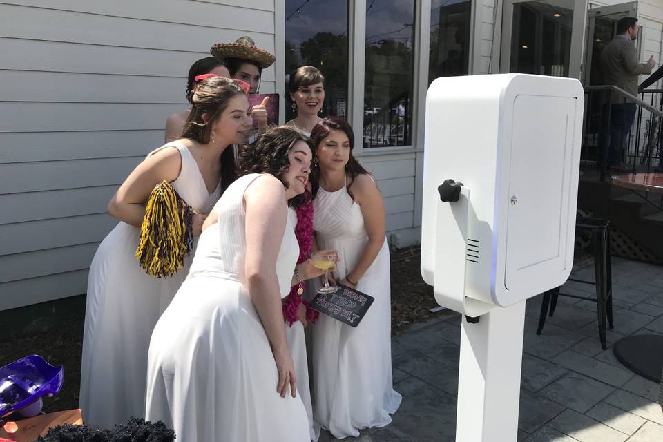 Outdoor photo booth