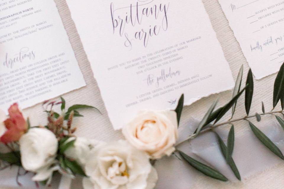 Layered invitation suite