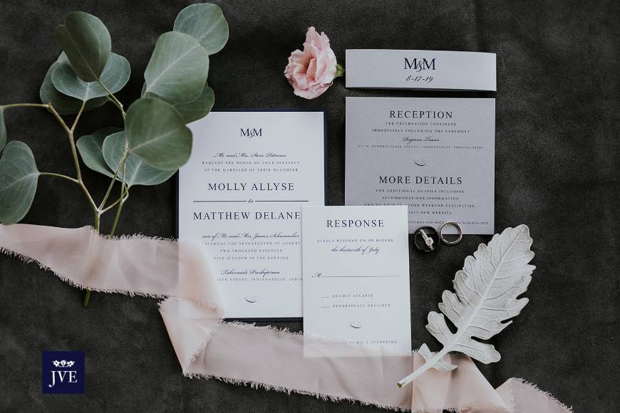 Refined wedding invitations