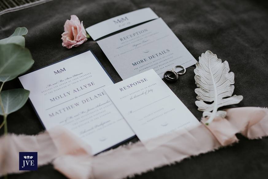 Refined wedding invitations