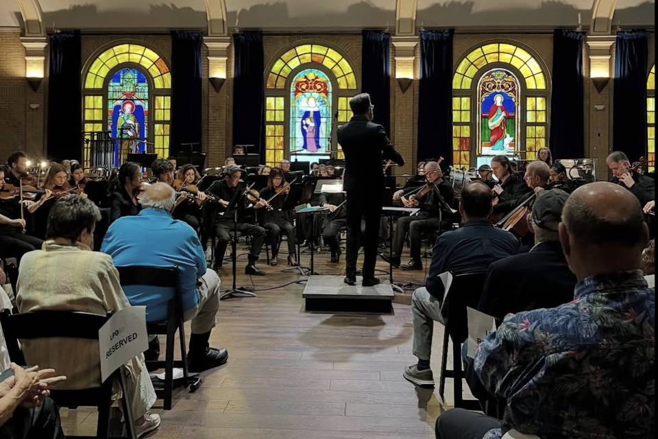 Main hall during symphony perf