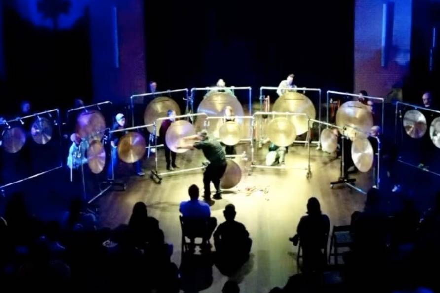 Main hall during music perform