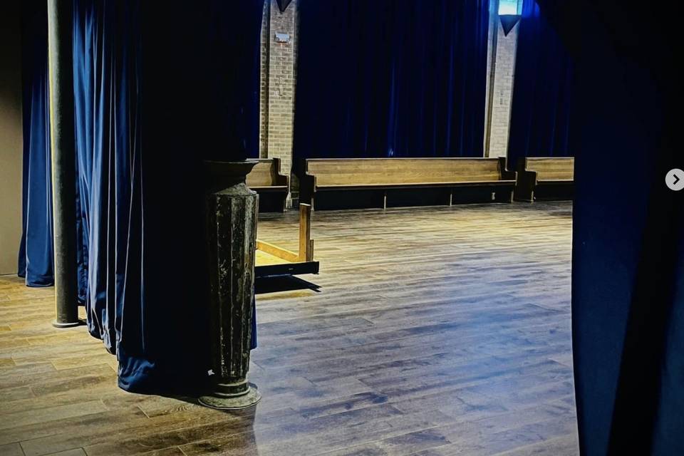 Entry into main hall