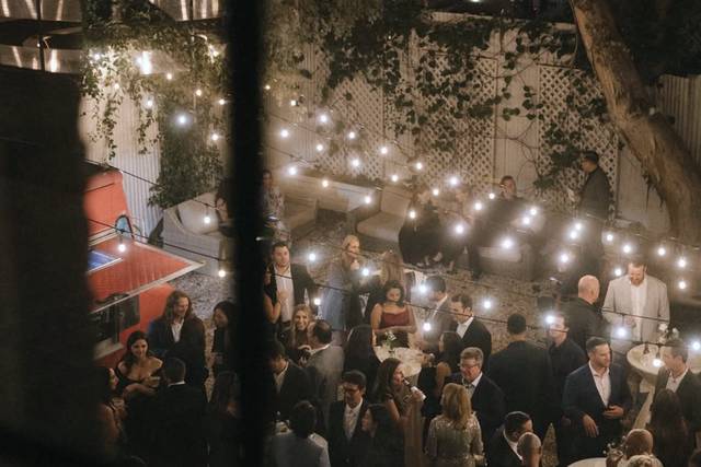 Courtyard Wedding Reception