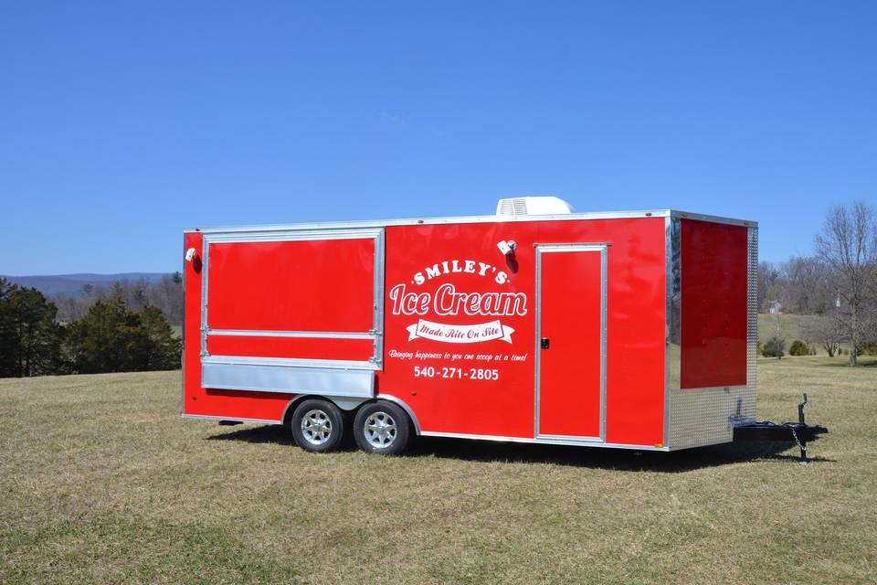 Our newest ice cream trailer built in 2015.