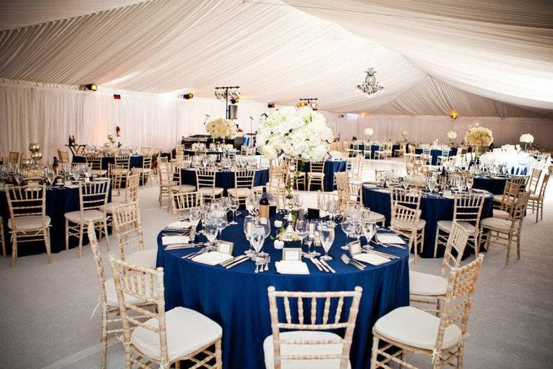 Navy Tent Wedding