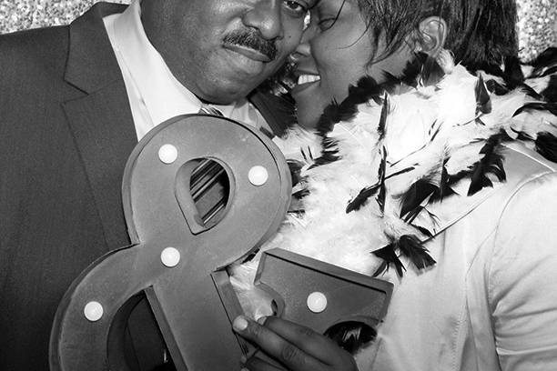 Couple in the booth