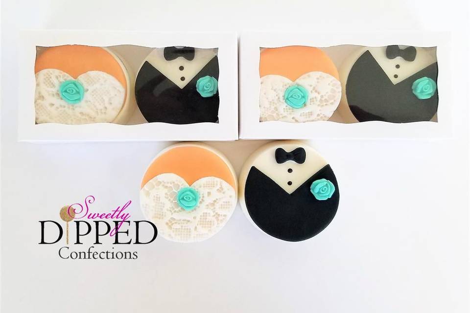 Bride and Groom Oreo favors