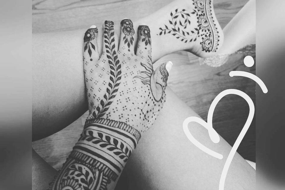 Sangeet henna, Beloved Designs