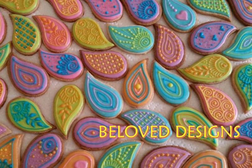Vegan Henna Cookies, Wedding