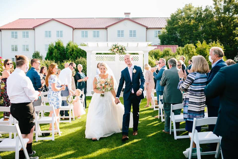 Walking down the aisle