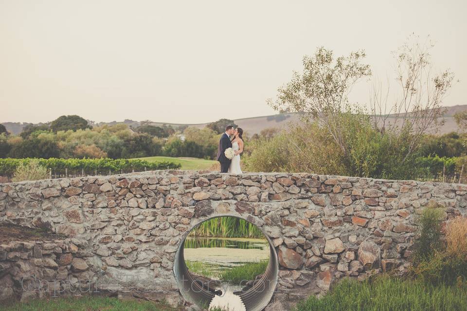 Couple over the bridge