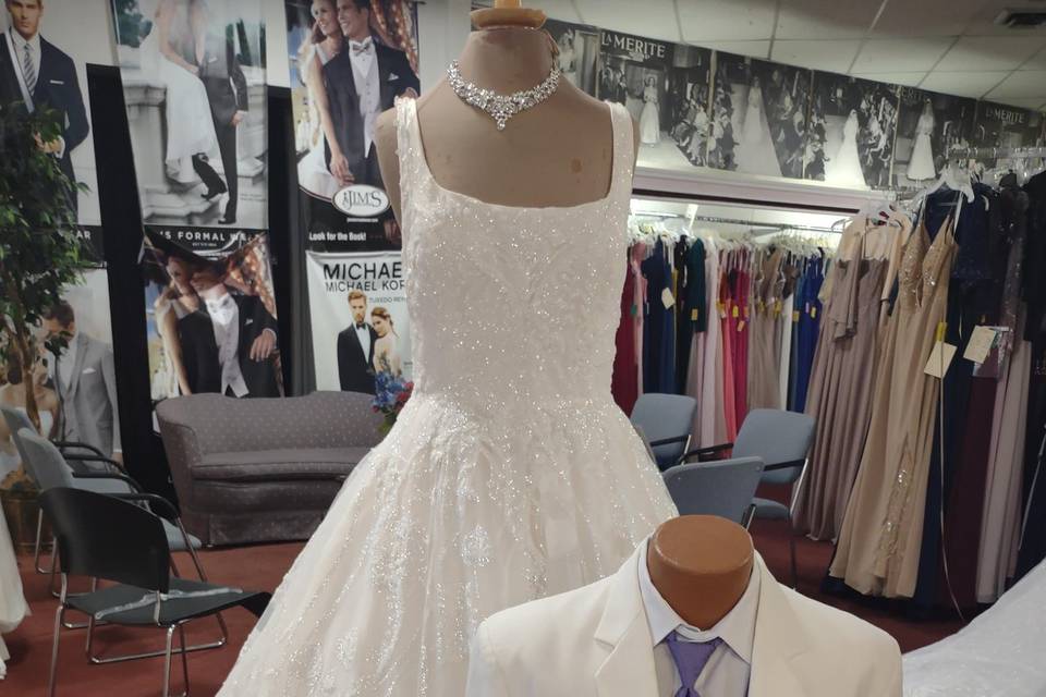 Wedding Gown and Tux