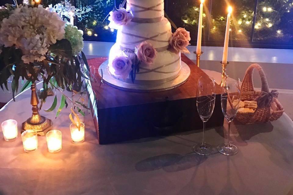 Wedding cake display