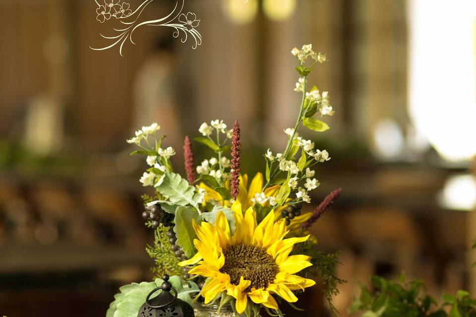 Sunflower centerpiece