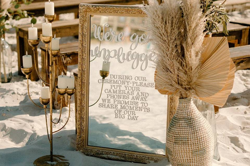 Beach ceremony