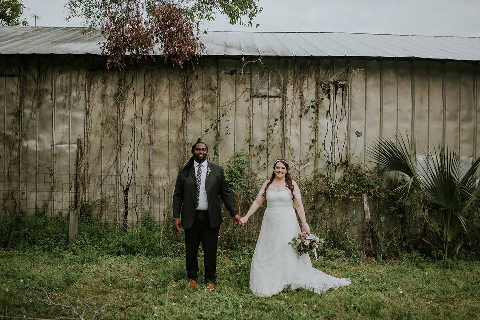 Moody barn wedding