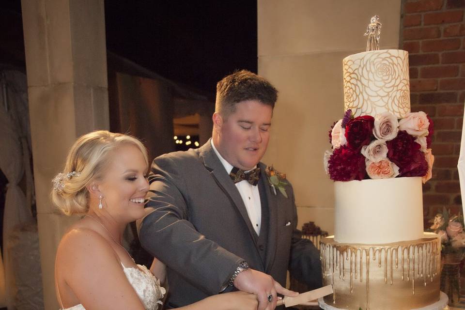 Wedding cake display