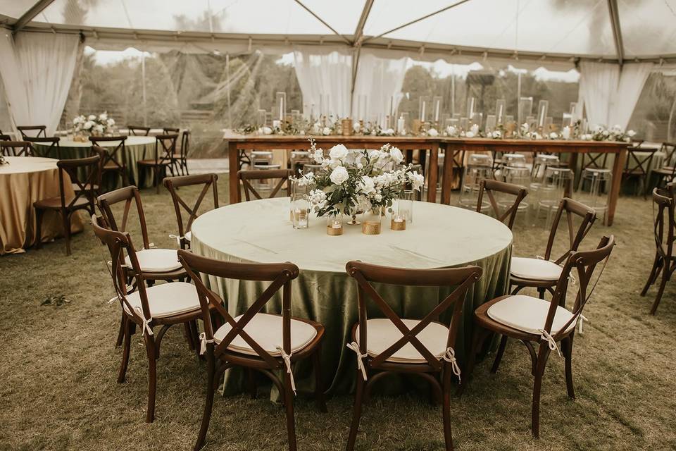 Tented reception