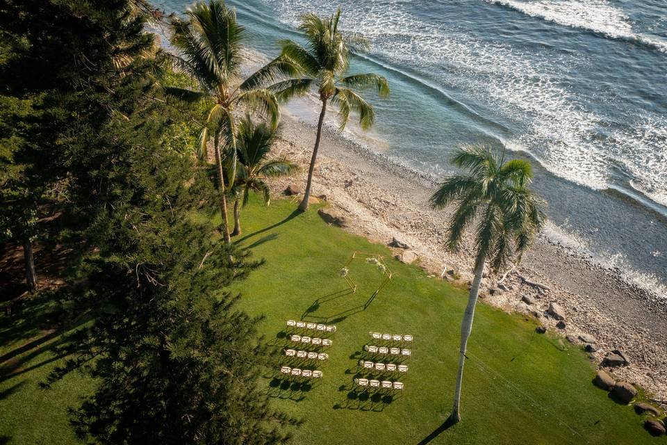 Drone Olowalu Wedding