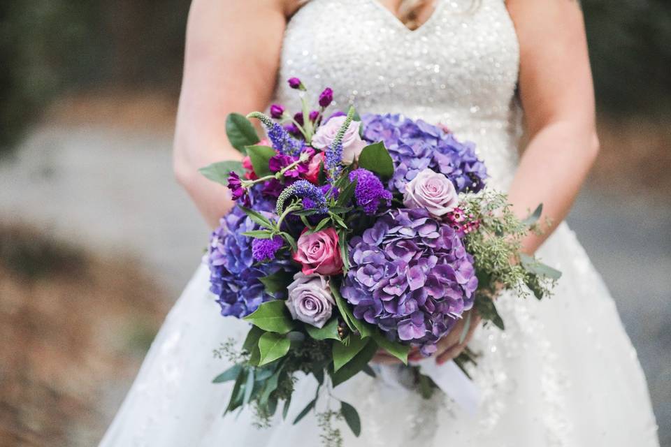 Purple arrangement