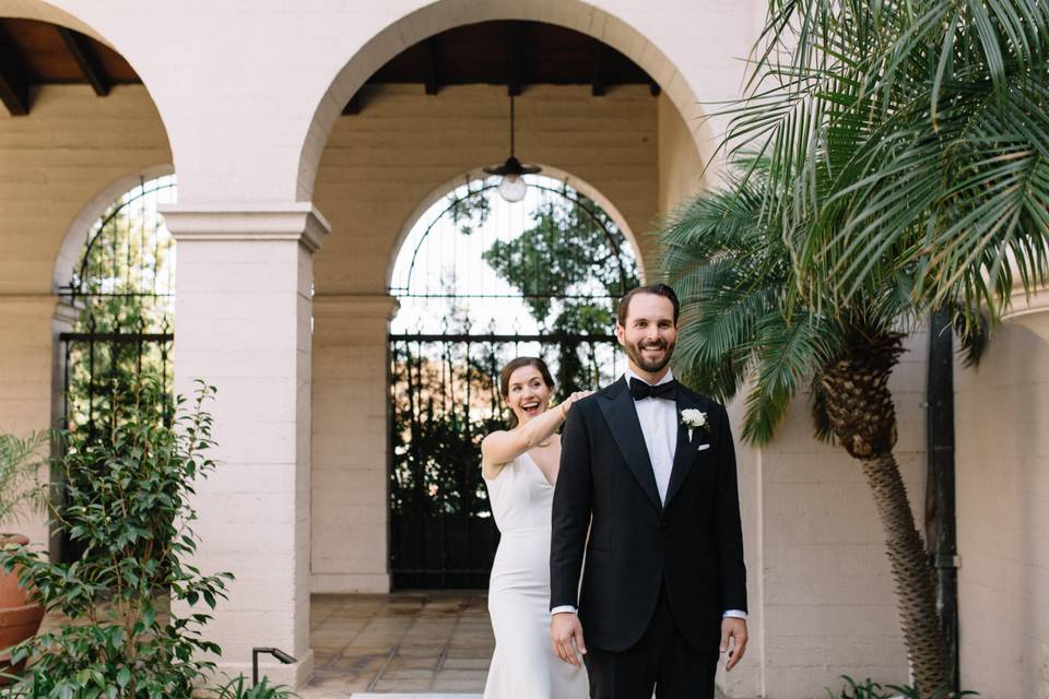 Groom's first look