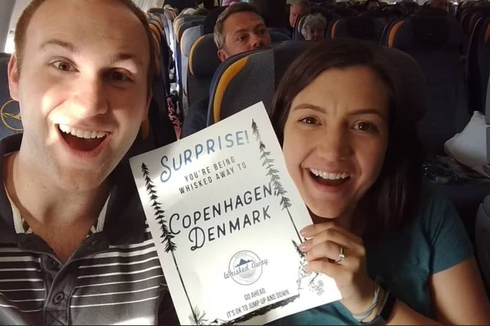 Kim + Jess were Whisked Away to Copenhagen, Denmark for their surprise honeymoon!