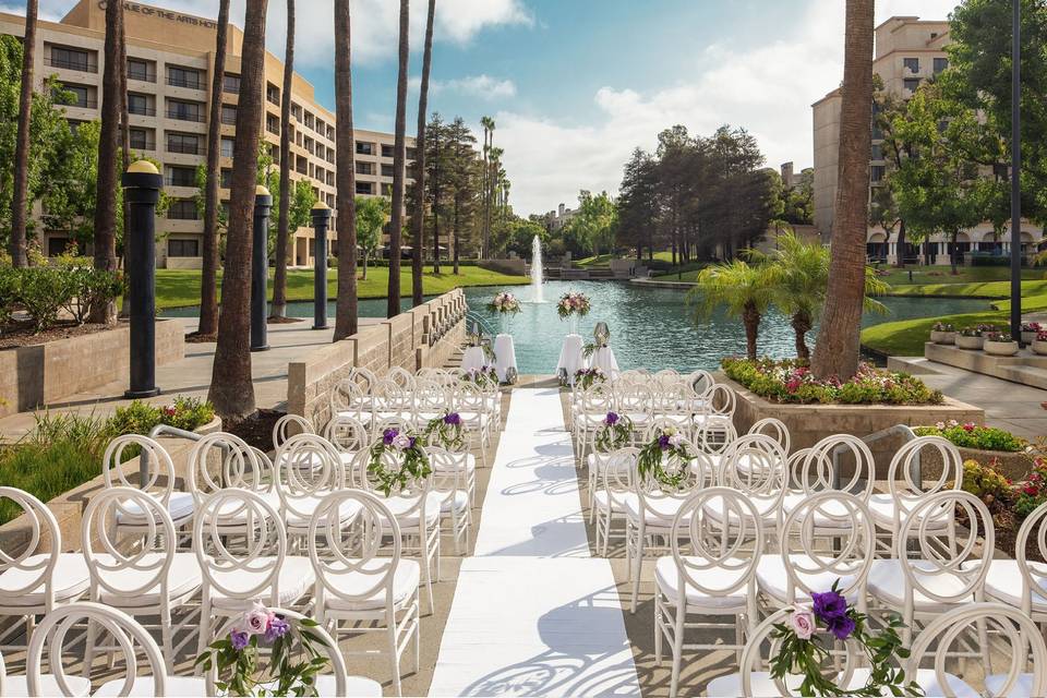 Wedding ceremony area