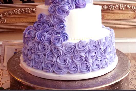 Lavendar rosette Cake