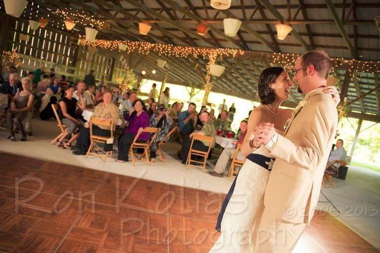 Newlyweds on the dance floor