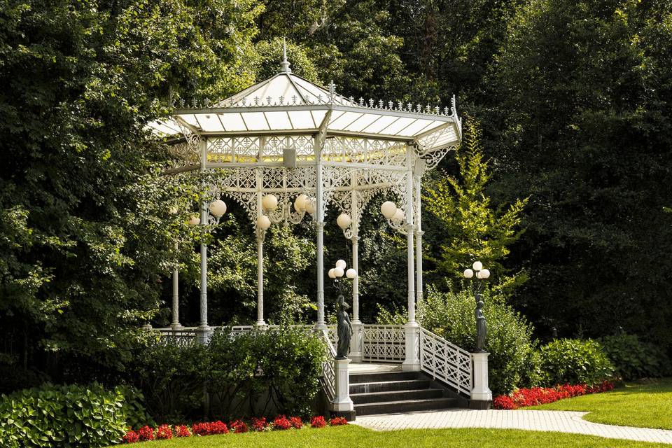 White gazebo