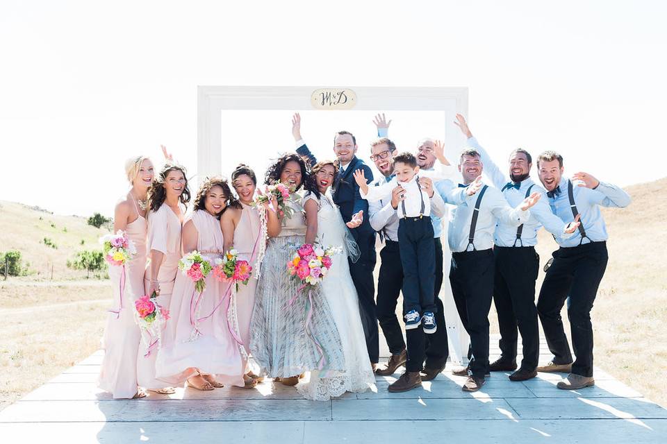 Wedding group photo