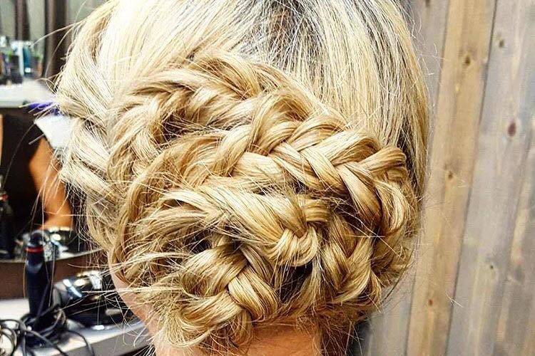 Braided updo