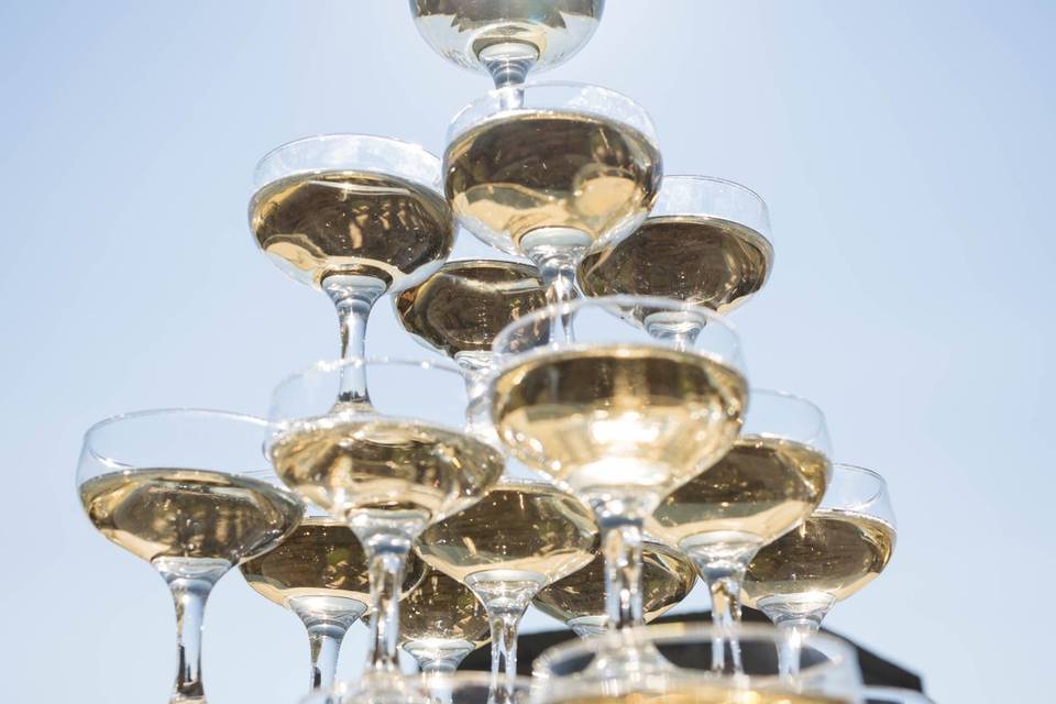 Champagne tower