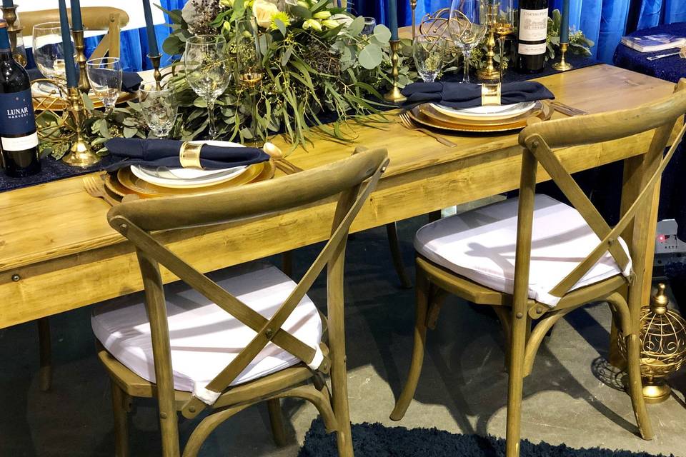 Crossback Chairs & Farm Table