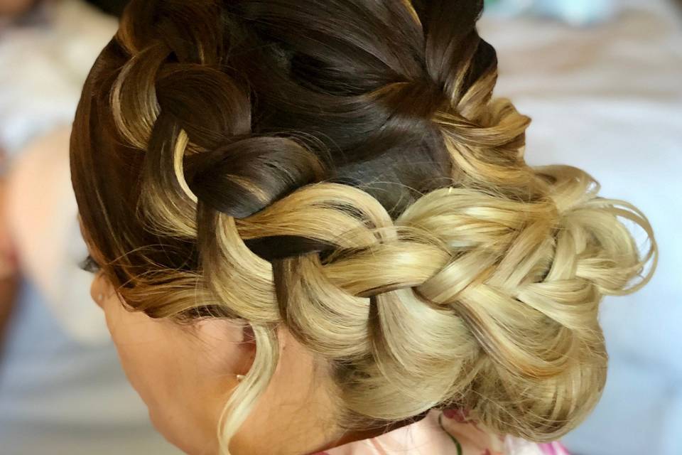 Bridesmaid Braided Updo