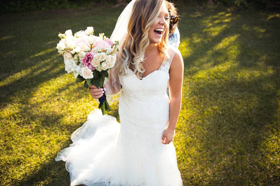 Happy bride