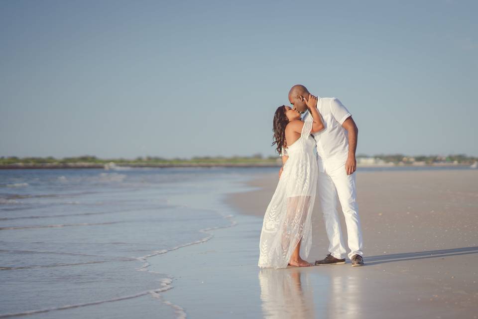 Couple by the beach