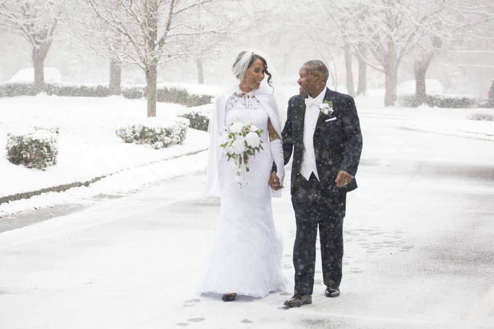 Snow wedding