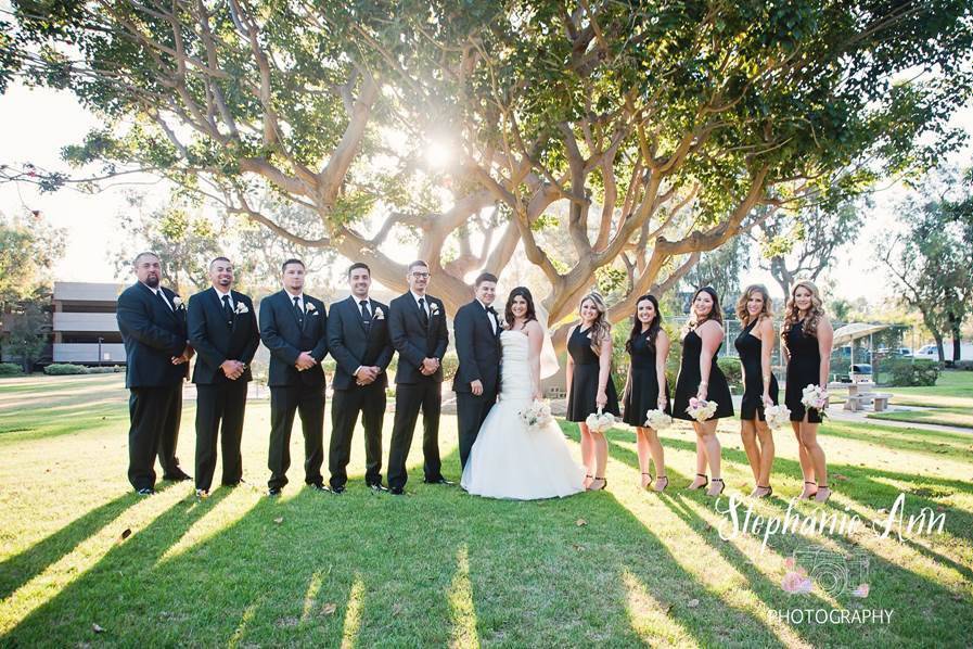 Secluded beach wedding