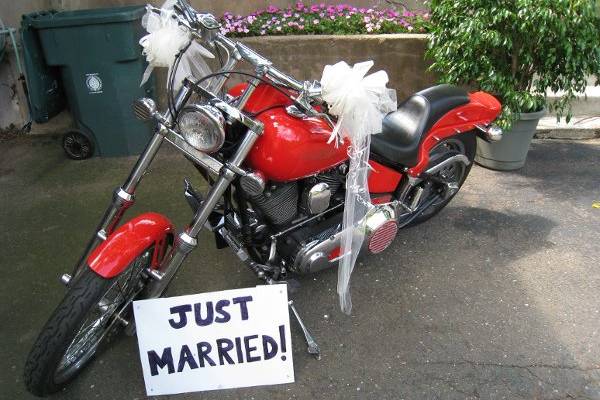 Just married sign